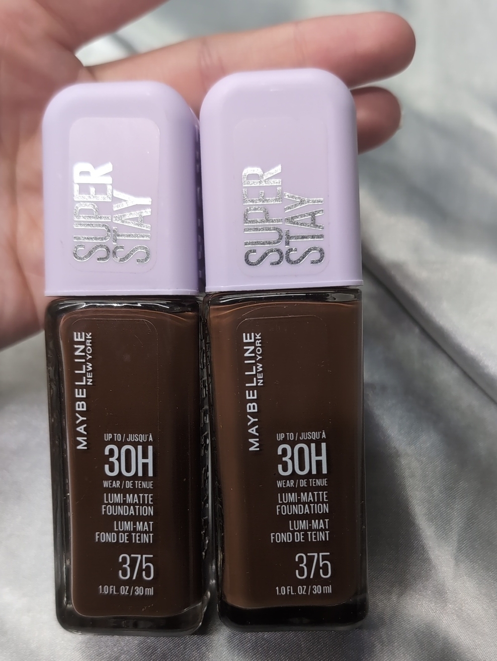 Maybelline Super Stay 30H Lumi-Matte Foundation - 375 Deep Brown (Lilac Cap)